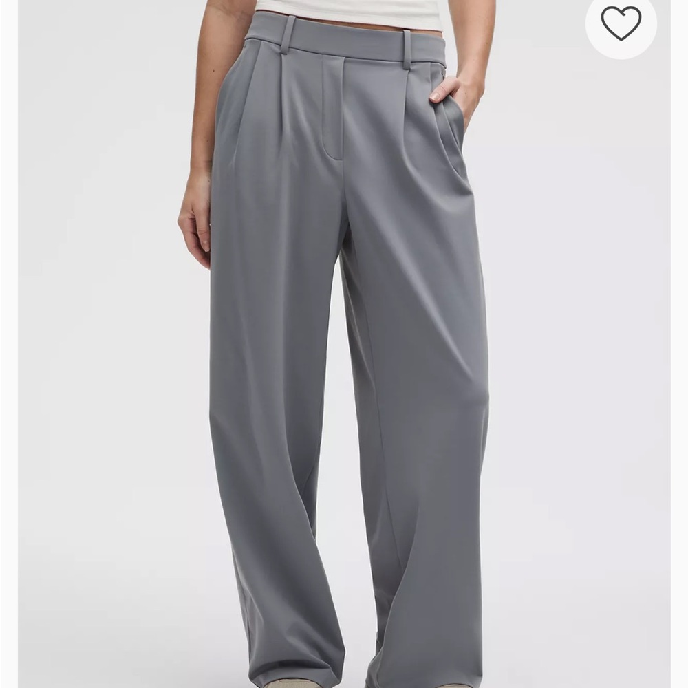 Perfect condition Lululemon Daydrift High-rise Wide-leg Trouser, XXS, solar grey